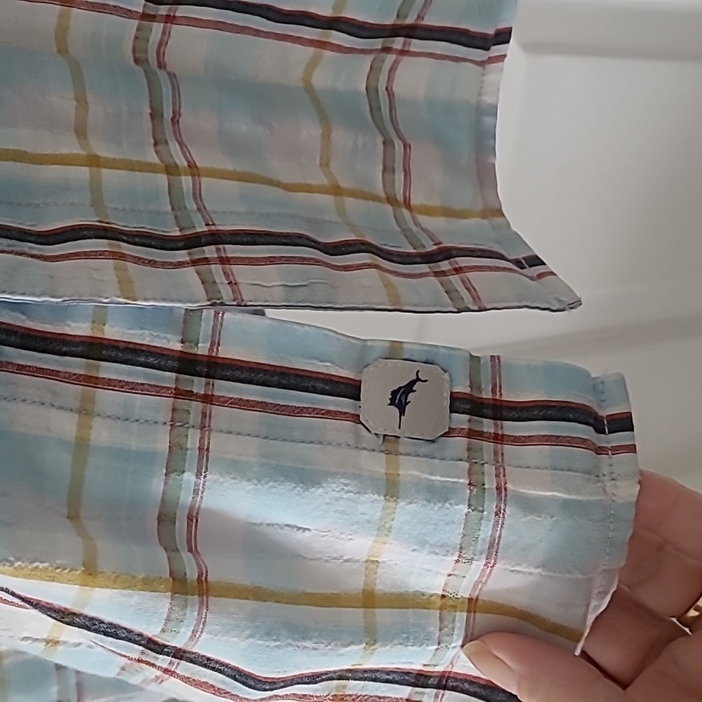 Tommy Bahama Plaid Short Sleeve Shirt XXL - Picture 5 of 10